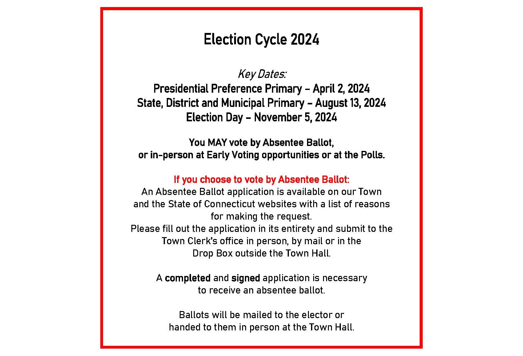 Election 2024 Info Website